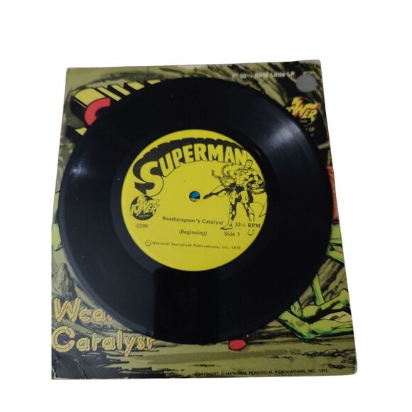 Superman: "Alien Creatures"-Book and Record Set #Pr28 (Peter Pan 1975) - Picture 10 of 10